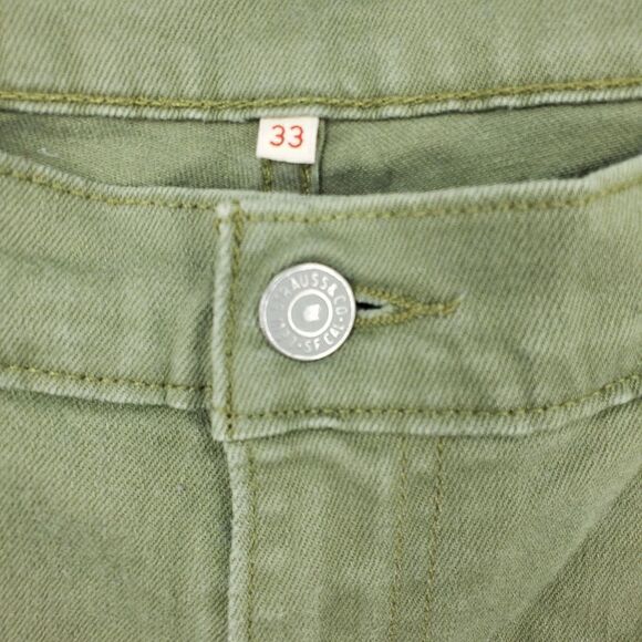 Levi's Olive Green Denim Capri Pants Size 33 - Picture 2 of 8